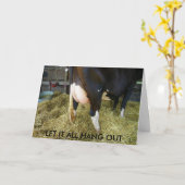 Laat het allemaal hangen 40e verjaardag kaart (Gele Bloem)