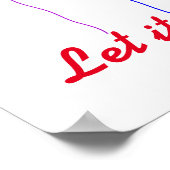 laat het allemaal los poster (Hoek)