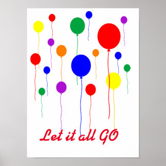 laat het allemaal los poster