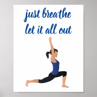 Laat het allemaal uit Yoga Poster