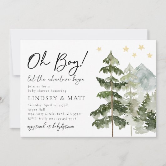 Laat het avontuur Babyschoenen uitzenden Kaart (Voorkant)