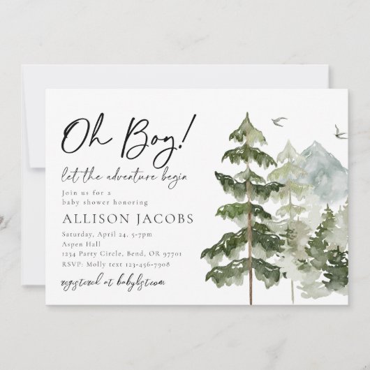 Laat het avontuur Babyschoenen uitzenden Kaart (Voorkant)