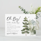 Laat het avontuur Babyschoenen uitzenden Kaart (Staand voorkant)