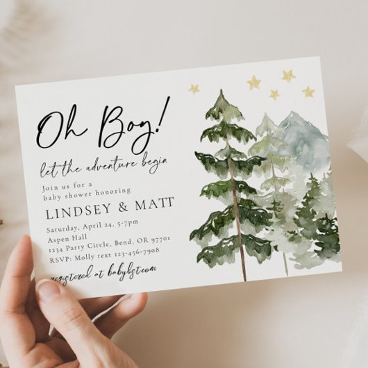 Laat het avontuur Babyschoenen uitzenden Kaart