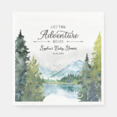 Laat het Avontuur Begin Baby Shower Servetten (Voorkant)