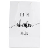 Laat het Avontuur Begin Citaat Medium Cadeauzakje (Achterkant)