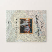 Laat het avontuur Begin met de Foto van het Wedden Legpuzzel (Horizontaal)