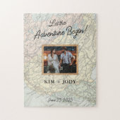 Laat het avontuur Begin met de Foto van het Wedden Legpuzzel (Verticaal)