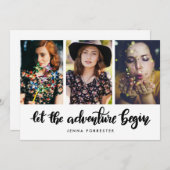 Laat het avontuur beginnen | Afstuderen foto Kaart (Voorkant / Achterkant)