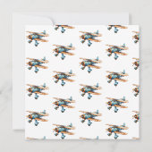  Laat het avontuur beginnen Baby Boy Shower Bedankkaart (Achterkant)