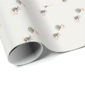  Laat het avontuur beginnen Baby Boy Shower Cadeaupapier (Rol Hoek)