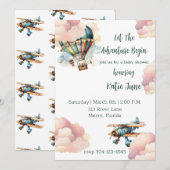 Laat het avontuur beginnen Baby Boy Shower Kaart (Voorkant / Achterkant)