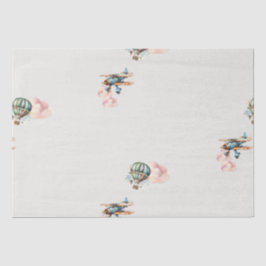 Laat het avontuur beginnen Baby Boy Shower Tissuepapier