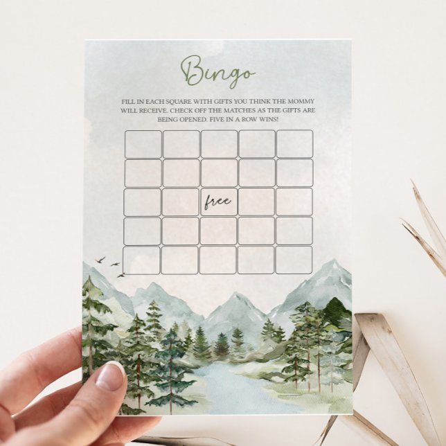 Laat het avontuur beginnen Baby Shower Bingo Spel (Let the Adventure Begin Baby Shower Bingo Game)
