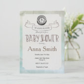 Laat het avontuur beginnen Baby shower Kaart (Staand voorkant)