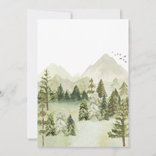 Laat het avontuur beginnen Baby shower Kaart (Achterkant)