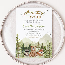 Laat het avontuur beginnen Baby shower Kaart
