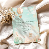 Laat het avontuur beginnen Baby shower Kaart