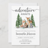 Laat het avontuur beginnen Baby shower Kaart (Voorkant)