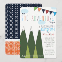 Laat het avontuur beginnen Baby shower