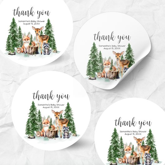 Laat het avontuur beginnen Baby Shower Rond Ronde Sticker