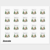 Laat het avontuur beginnen Baby Shower Rond Ronde Sticker (Vel)