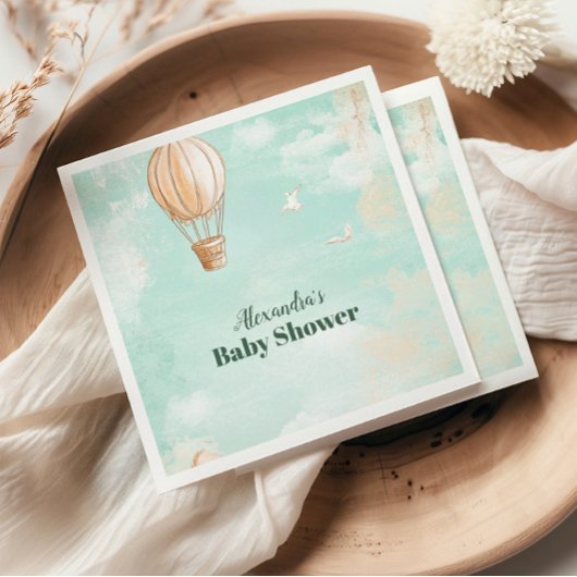 Laat het avontuur beginnen Baby shower Servet