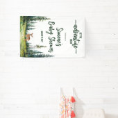 Laat het avontuur beginnen! Baby shower van Woodla Spandoek (Insitu)