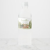 Laat het avontuur beginnen Baby shower Waterfles Etiket (Voorkant)