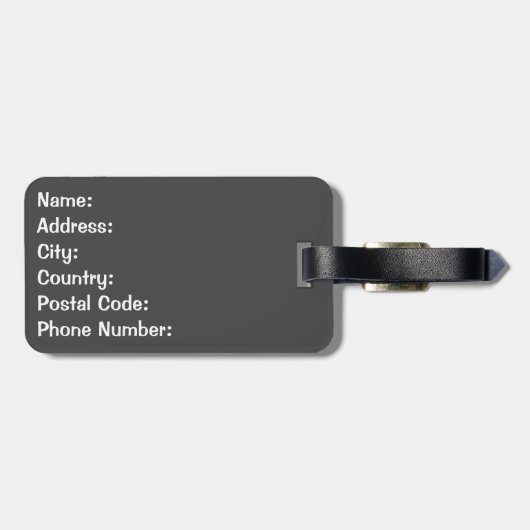 Laat het avontuur beginnen bagagelabel (Achterkant horizontaal)