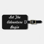 Laat het avontuur beginnen Bagagelabel (Voorkant horizontaal)