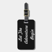 Laat het avontuur beginnen Bagagelabel (Voorkant verticaal)