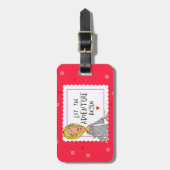 Laat het avontuur beginnen bagagelabel (Voorkant verticaal)