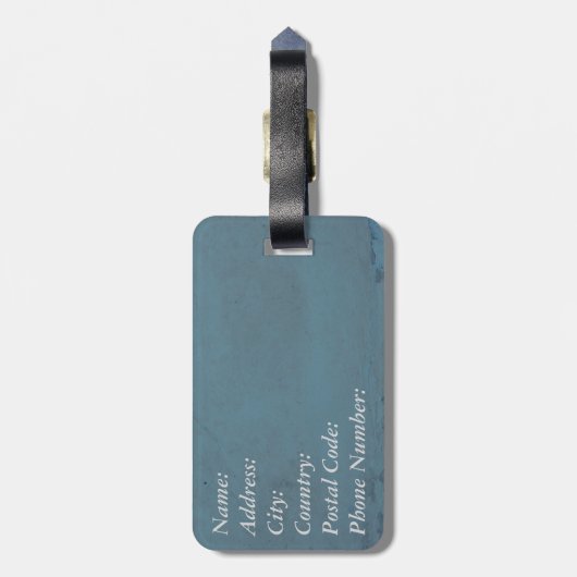 Laat het avontuur beginnen bagagelabel (Achterkant verticaal)