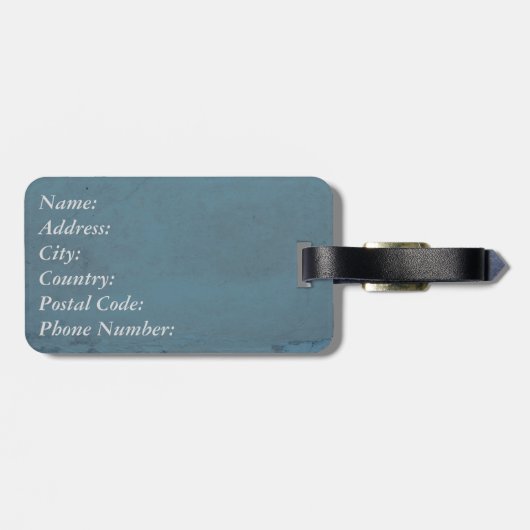 Laat het avontuur beginnen bagagelabel (Achterkant horizontaal)