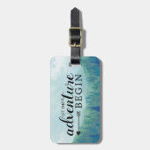 Laat het avontuur beginnen bagagelabel (Voorkant verticaal)