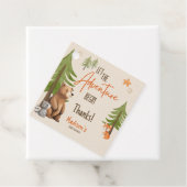 Laat het avontuur beginnen bedankjes labels (In situ)