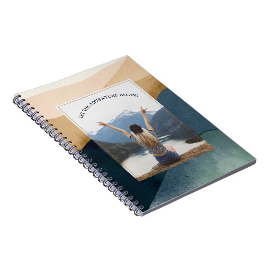 Laat het avontuur beginnen Bergen Foto Notitieboek (Rechterzijde)