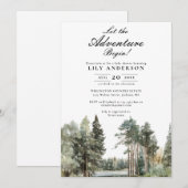 Laat het avontuur beginnen bij Lake Forest Baby sh Kaart (Voorkant / Achterkant)