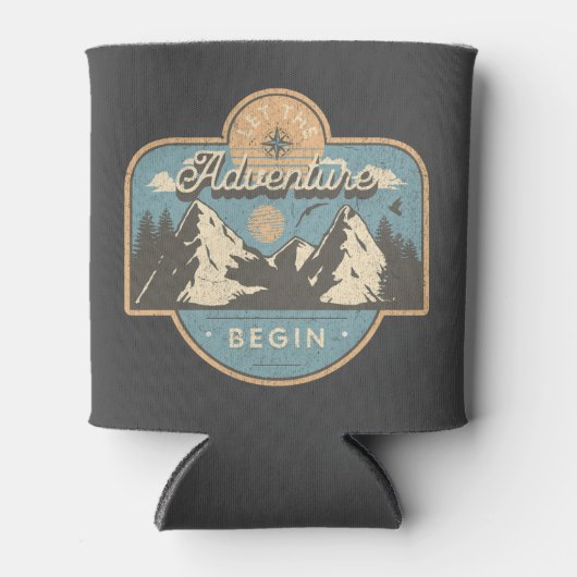 Laat het avontuur beginnen blikjeskoeler (Voorkant)