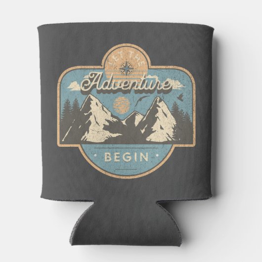 Laat het avontuur beginnen blikjeskoeler (Achterkant)