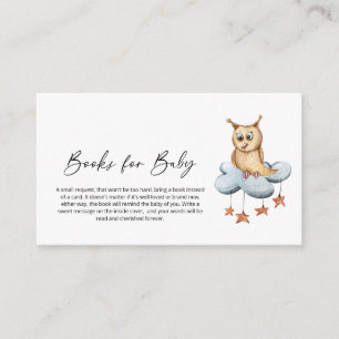 Laat het avontuur beginnen Boeken voor Baby shower Informatiekaartje