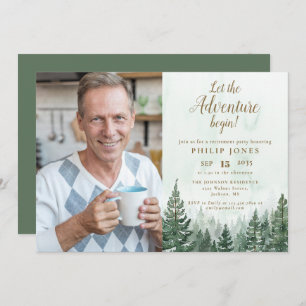 Laat het avontuur beginnen Bos foto pensioen Kaart