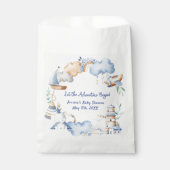 Laat het avontuur beginnen Boy Baby Speelgoed Baby Bedankzakje (Voorkant)