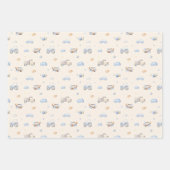 Laat het avontuur beginnen Boy Baby Speelgoed Baby Inpakpapier Vel (Voorkant 2)