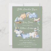 Laat het avontuur beginnen Boy Baby Speelgoed Baby Kaart (Voorkant)