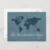 Laat het avontuur beginnen briefkaart (Voorkant / Achterkant)