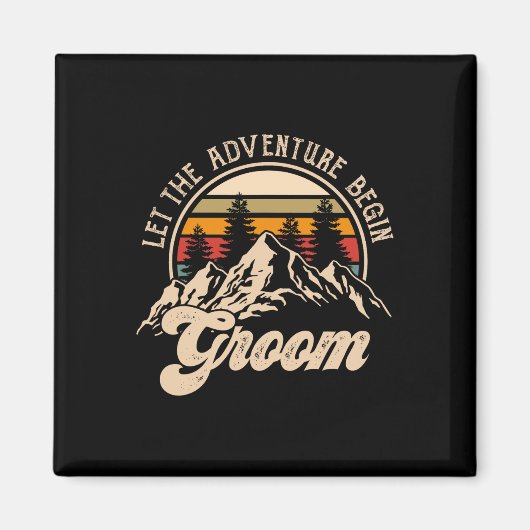 Laat het avontuur beginnen bruidegom koppels match magneet (Voorkant)