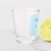 laat het avontuur beginnen bruidsdouche voeg naam shot glas (Links)