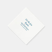 laat het avontuur beginnen bruidsfeest voeg naam t servet (Hoek)